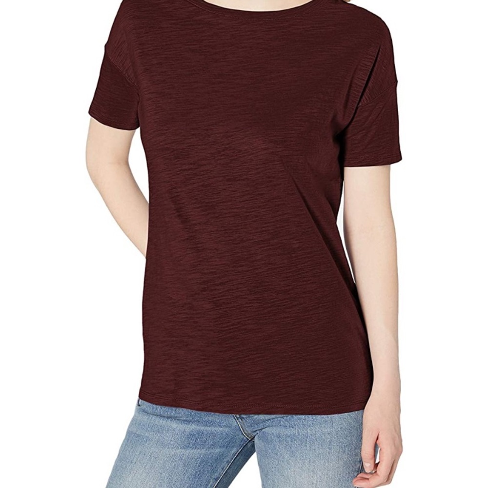 Daily/Ritual Burgundy Short Sleeve Tee Size Large